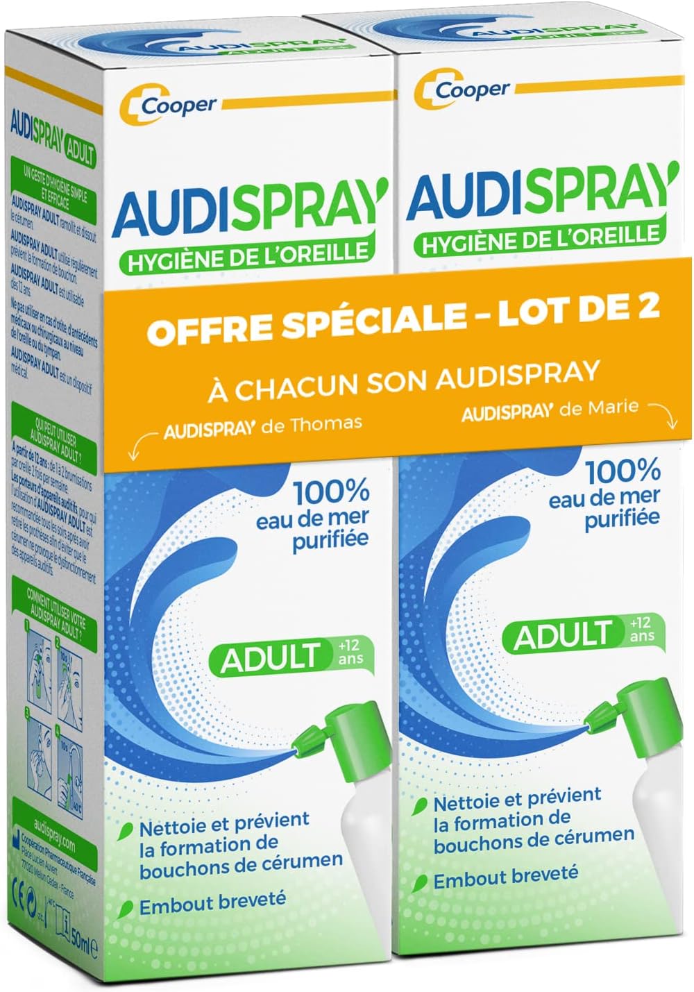 Audispray Adult Ear Hygiene 2 x 50ml