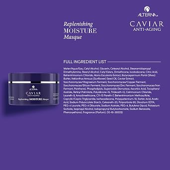 Alterna CAVIAR Anti-Aging Replenishing Moisture Hair Masque | Replenishes Dry, Coarse, Damaged Hair | Sulfate Free