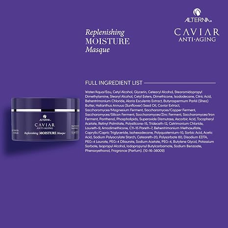 Alterna CAVIAR Anti-Aging Replenishing Moisture Hair Masque | Replenishes Dry, Coarse, Damaged Hair | Sulfate Free