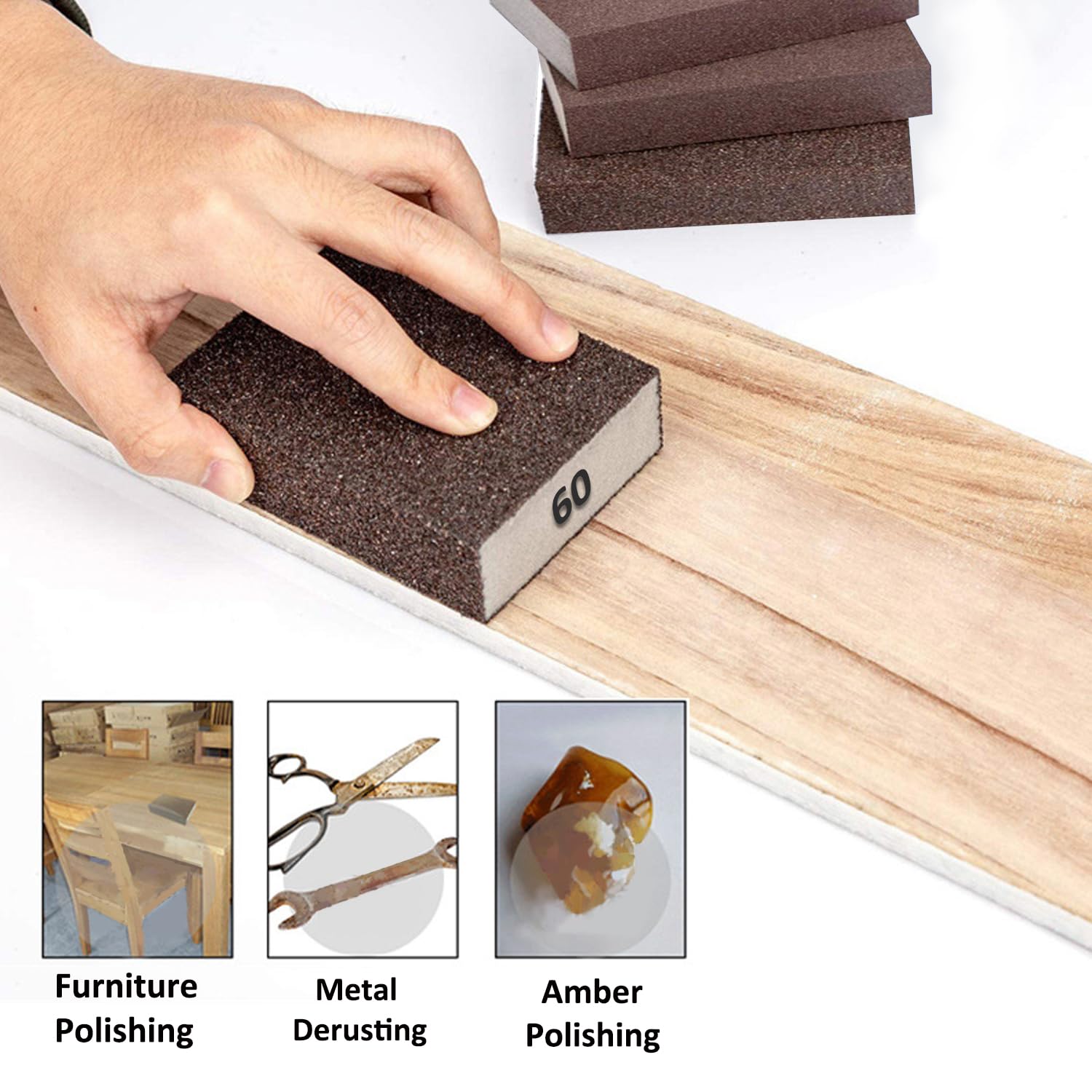 Sanding Blocks - Durable & Reusable -5