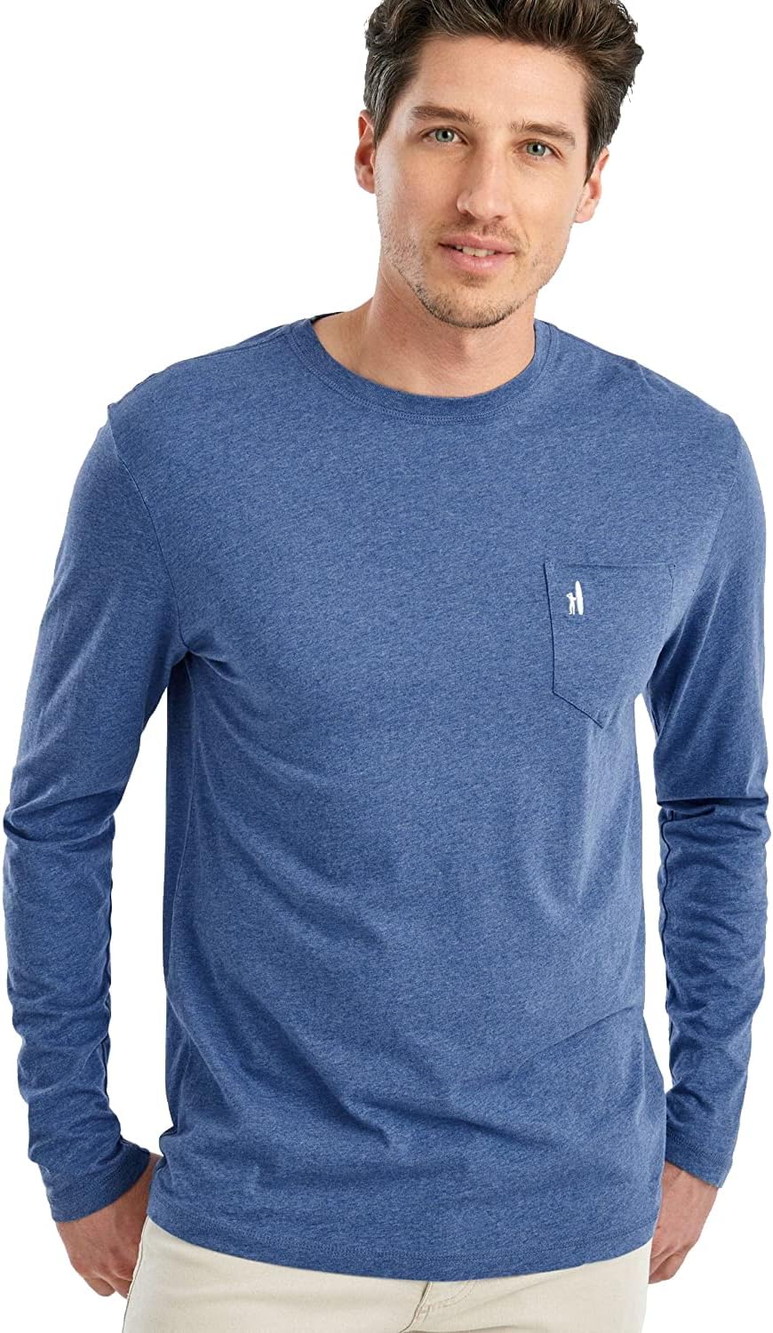 johnnie-O Men's Heathered Brennan Long Sleeve T-Shirt