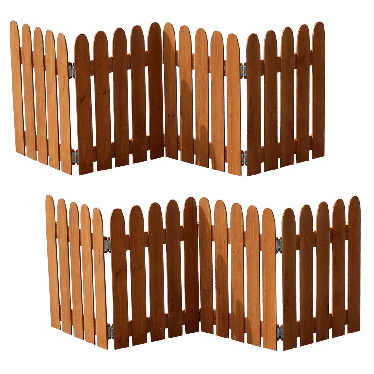 Amazon | ミニ フェンス 折りたたみ 木製 置くだけ 庭 仕切り 目隠し