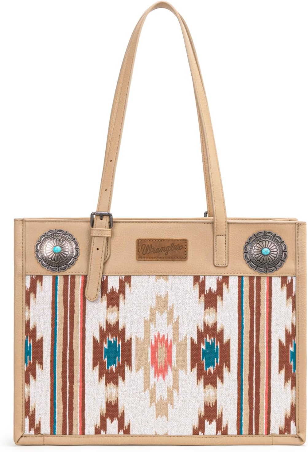 Montana West Wrangler Aztec Shoulder Bag Canvas Top Handle Handbags for Women