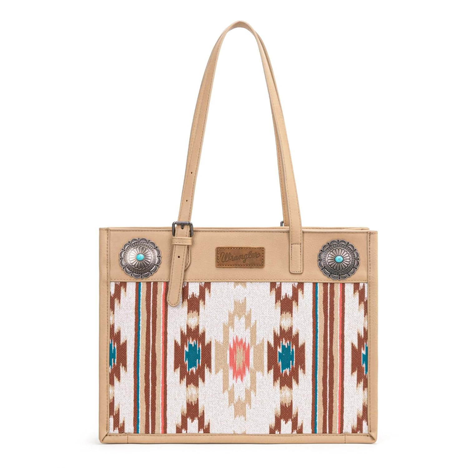 Montana West Wrangler Aztec Shoulder Bag Canvas Top Handle Handbags for Women