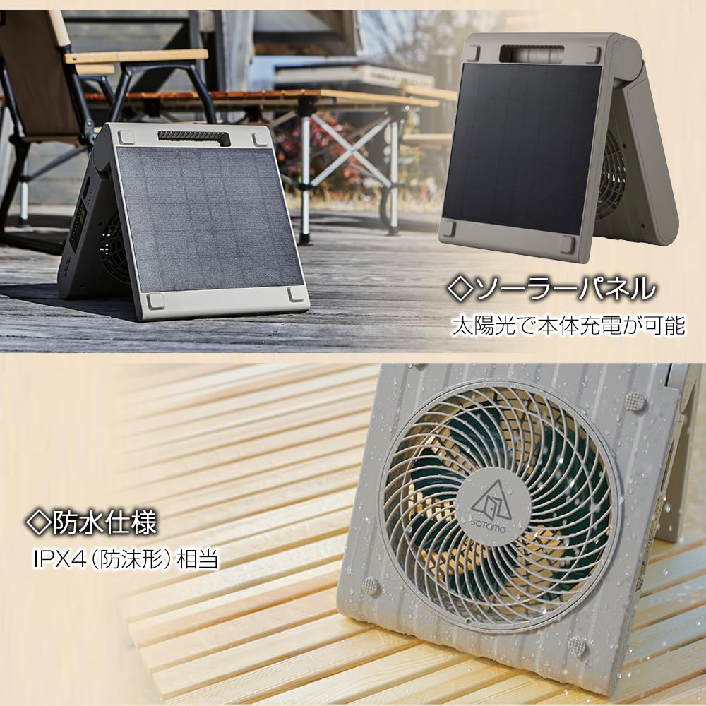Amazon.co.jp: アピックス SOTOMO ソーラーパワーファン2 無電源でも