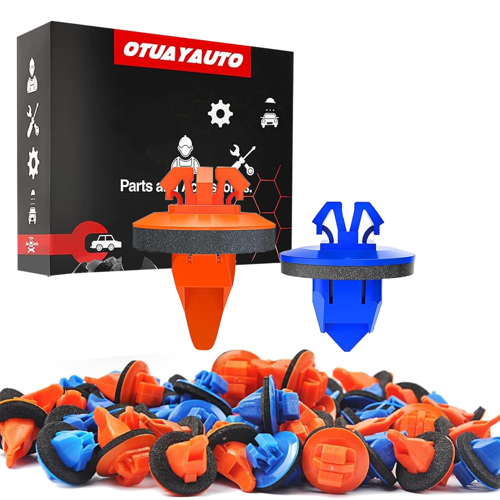Snapklik.com : OTUAYAUTO 50PCS Fender Flare Clips - Molding Retainer ...