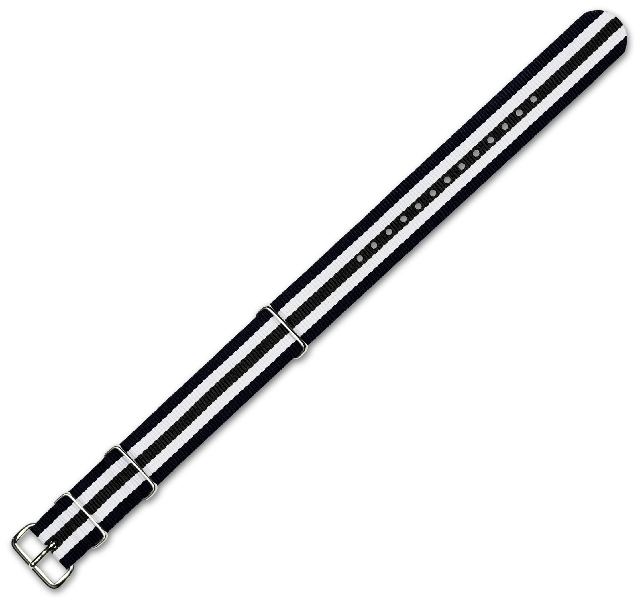 deBeer Watch Bands - Ballistic Nylon Military MoD Style Watch Straps - Choice of Colorand Width (16mm, 18mm, 19mm, 20mm, 21mm or 22mm)