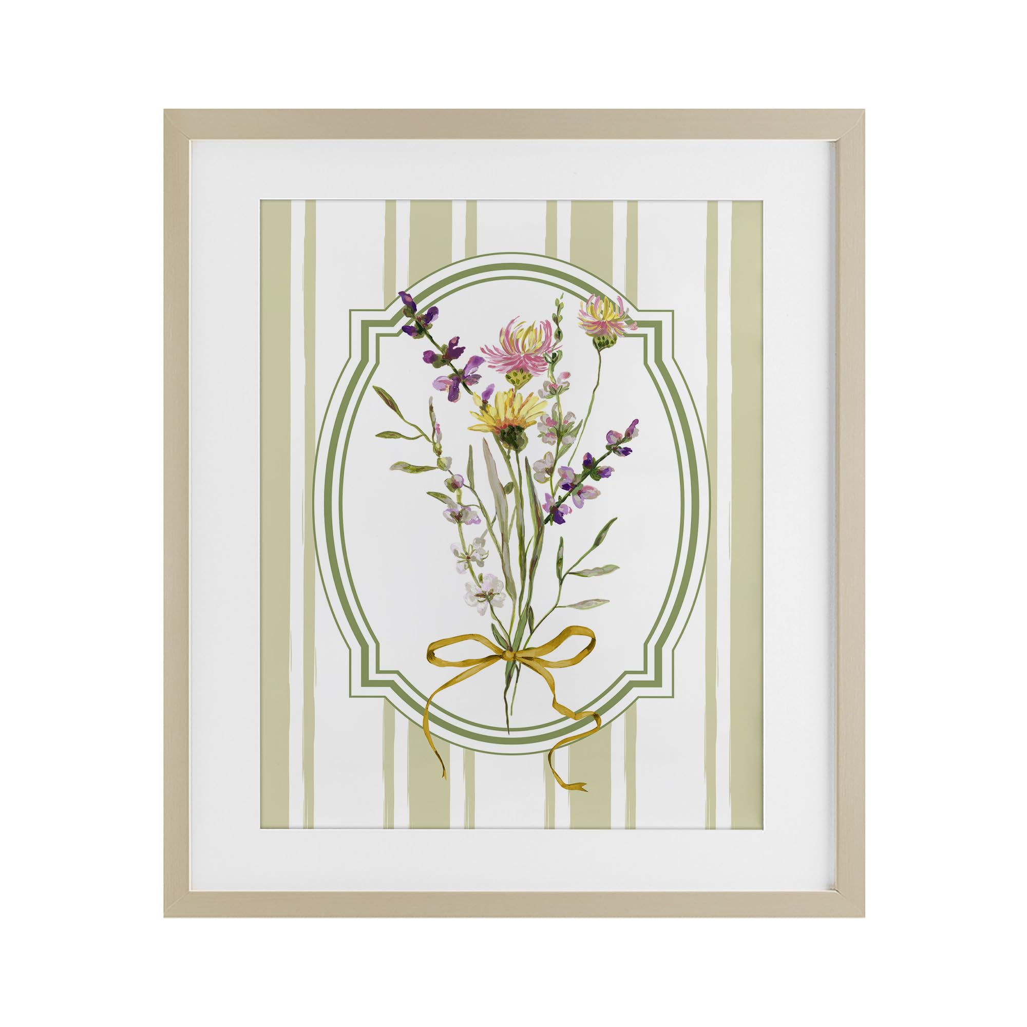 Affiche encadrée Wildflowers Bouquet cadre verre tableau décoration murale fleur