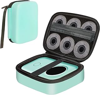 Hard Case Compatible with Phomemo D30 D35 Label Printer, for JADENS D11 for Memoking for COLORWING D30 for SUPVAN E10 Labeler, for Organization & Storage Tape Paper Roll & USB Cable (Box Only)