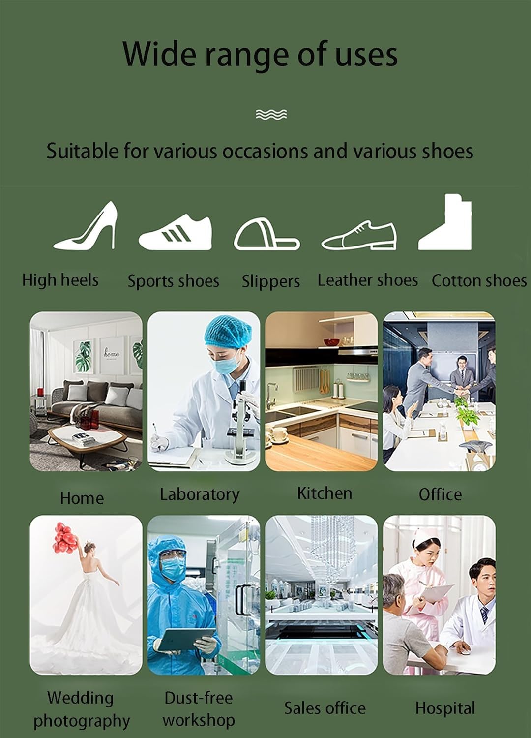 Dispensador de zapatos portátil, dispensador automático de cubrezapatos desechable para el hogar, oficina, laboratorio, fábrica, hospital, uso en interiores