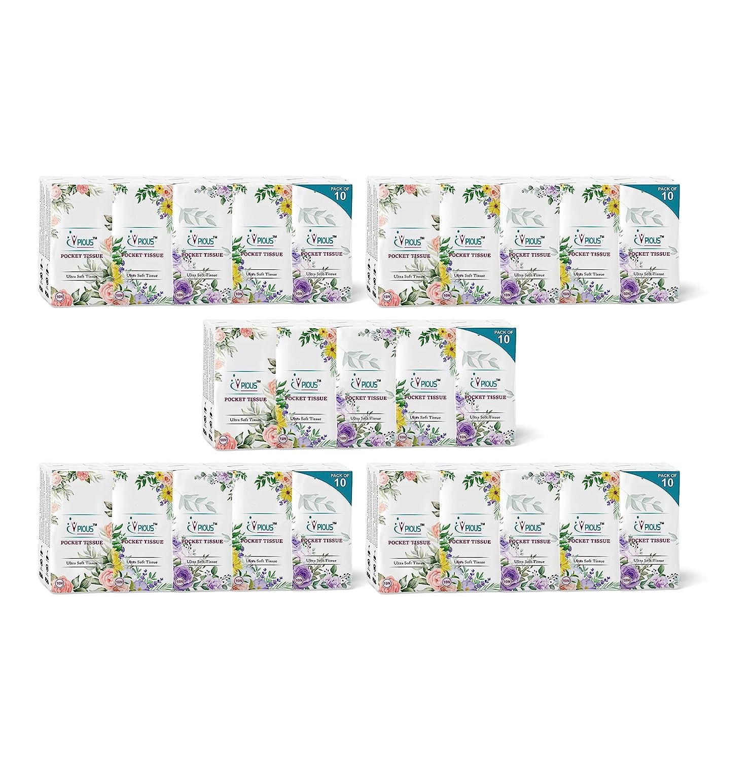 Groomup Pocket Tissue (2 Ply, 500 Sheets) Eco Friendly Ultra Soft Face Tissues for Women Men Kids Boys & Girls small Pocket hanky napkins Pouch Easy to carry travel (Pack of 50, size - 200 x 205 mm) (B0CCKXWQC1) Amazon Price History, Amazon Price Tracker