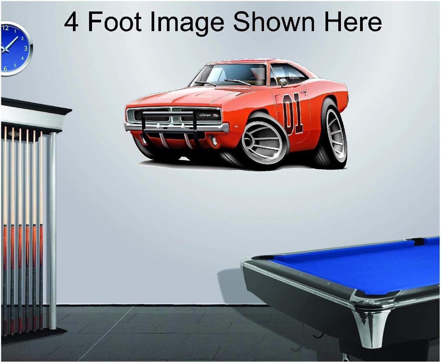 Dom's 1970 Charger Blown Hemi Wall Decal Graphic 4ft Long