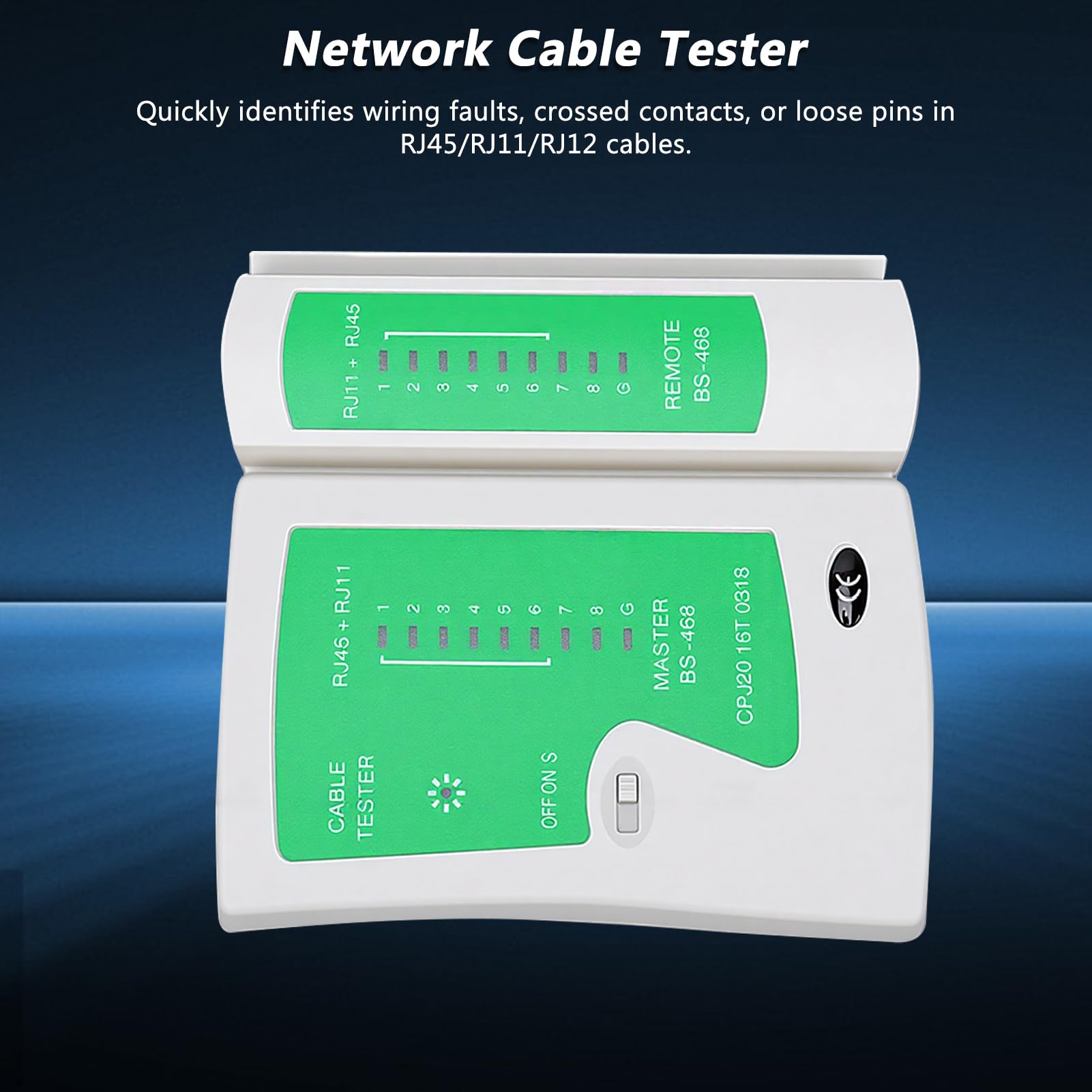 Pinza crimpatrice RJ45 con tester cavo LAN, kit strumenti rete (AR0612)