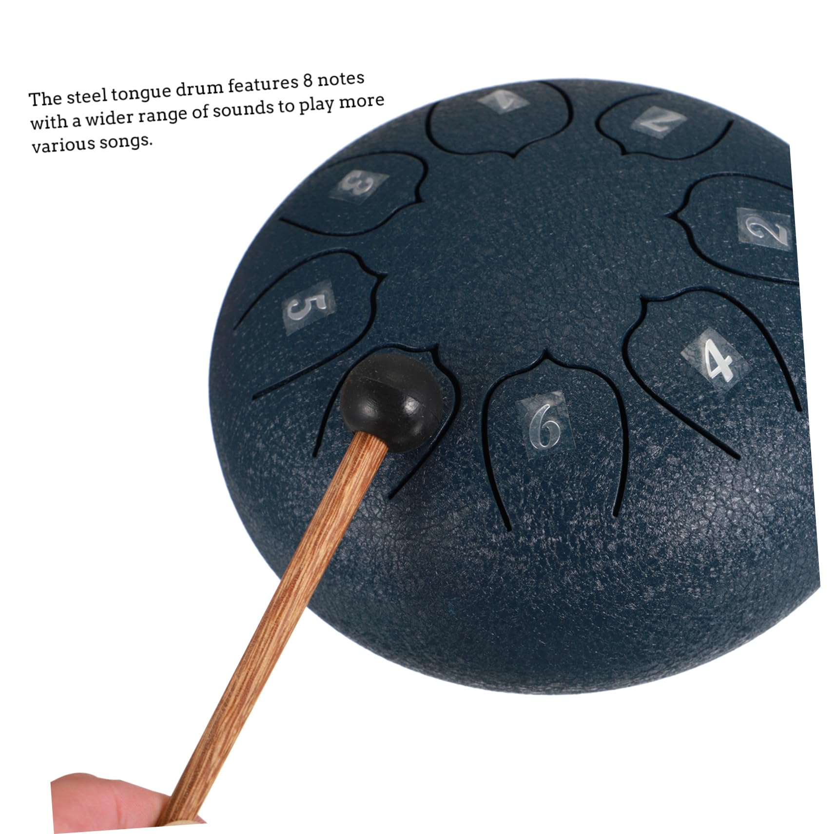 ibasenice Chakra Drum for Boys and Girls 8 Note Steel Drum for Yoga Meditation Beginner Music Lovers Handpan Drum Instrument