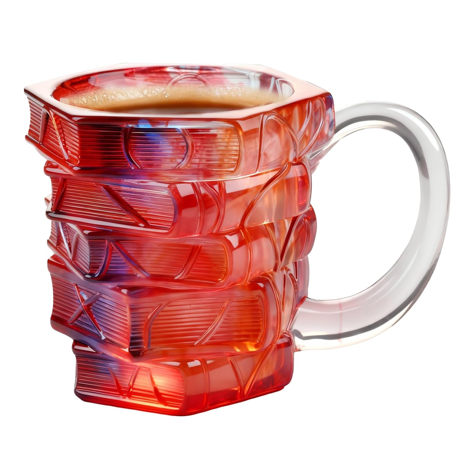 VNROSE Painted Book Coffee Mug - Novelty Coffee Mugs Personalized Gift for Book Lovers Christmas Gifts For Women