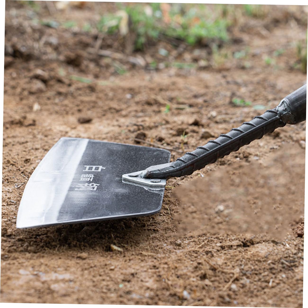 Angoily Multifunktionale Gartenschaufel Kleine Handschaufel aus Gehärtetem Metall und Boden Lockern zum Unkraut Entfernen mit Optionalem Stiel Zubehör für Gartenpflege
