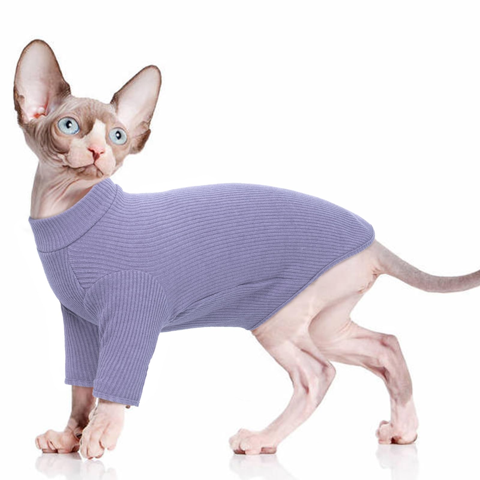 PUMYPOREITY T-Shirt for Cats, Lightweight Cat Sweater Kitten Jumper(Green, S)
