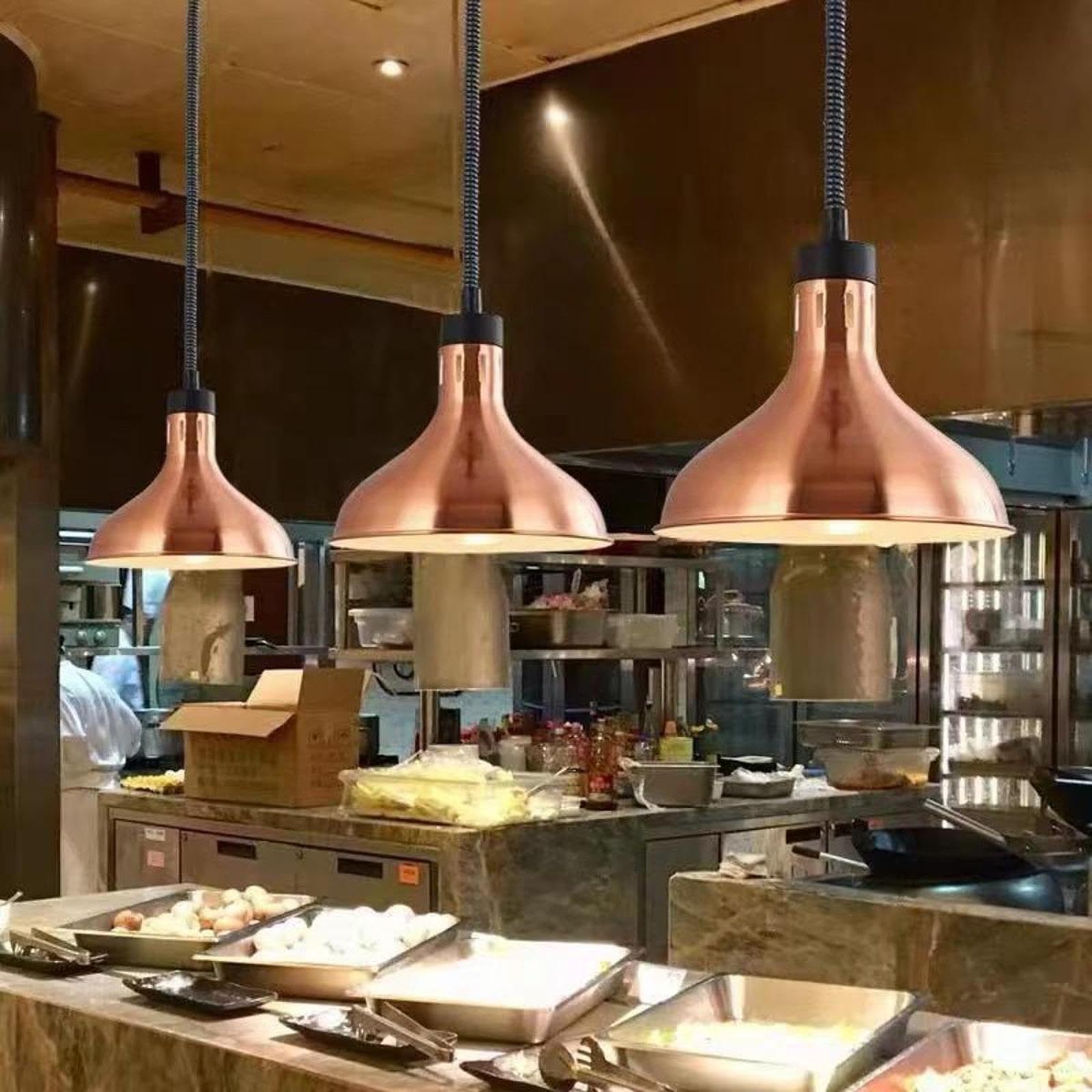 Lampada riscaldante per alimenti Lampada riscaldante per alimenti che offre funzionalità avanzate che garantiscono i piatti deliziosi rimangano caldi Riscaldamento a calore Più caldo