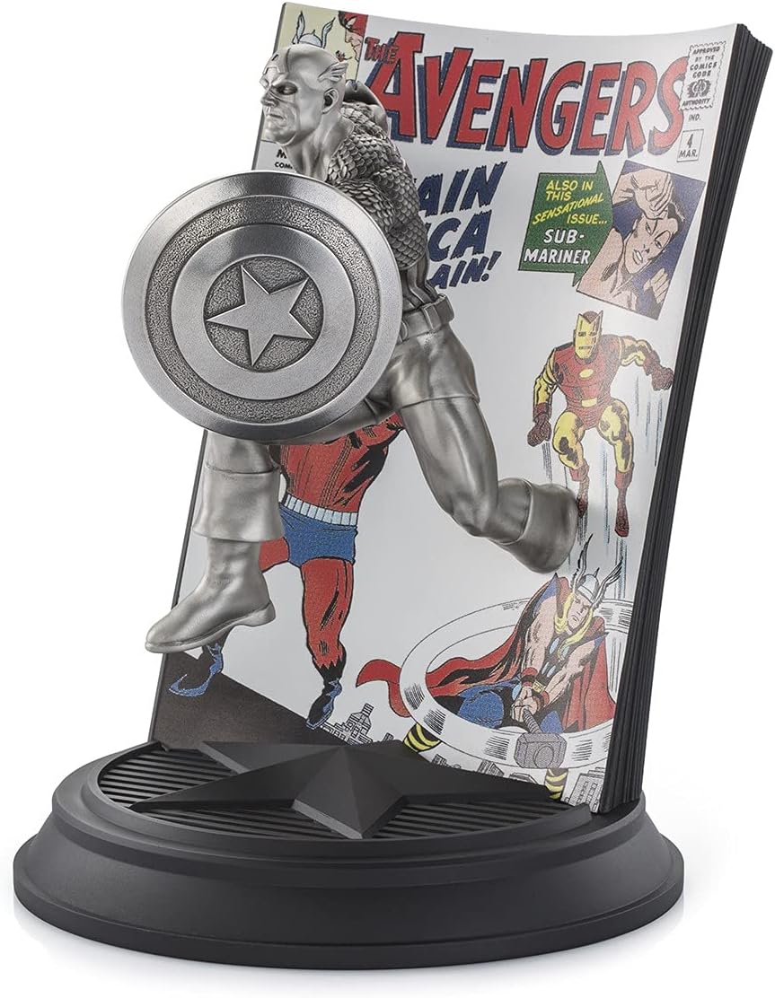 Royal Selangor Hand Finished Marvel Collection Pewter Limited Edition Captain America The Avengers #4 Statue Figurine Gift