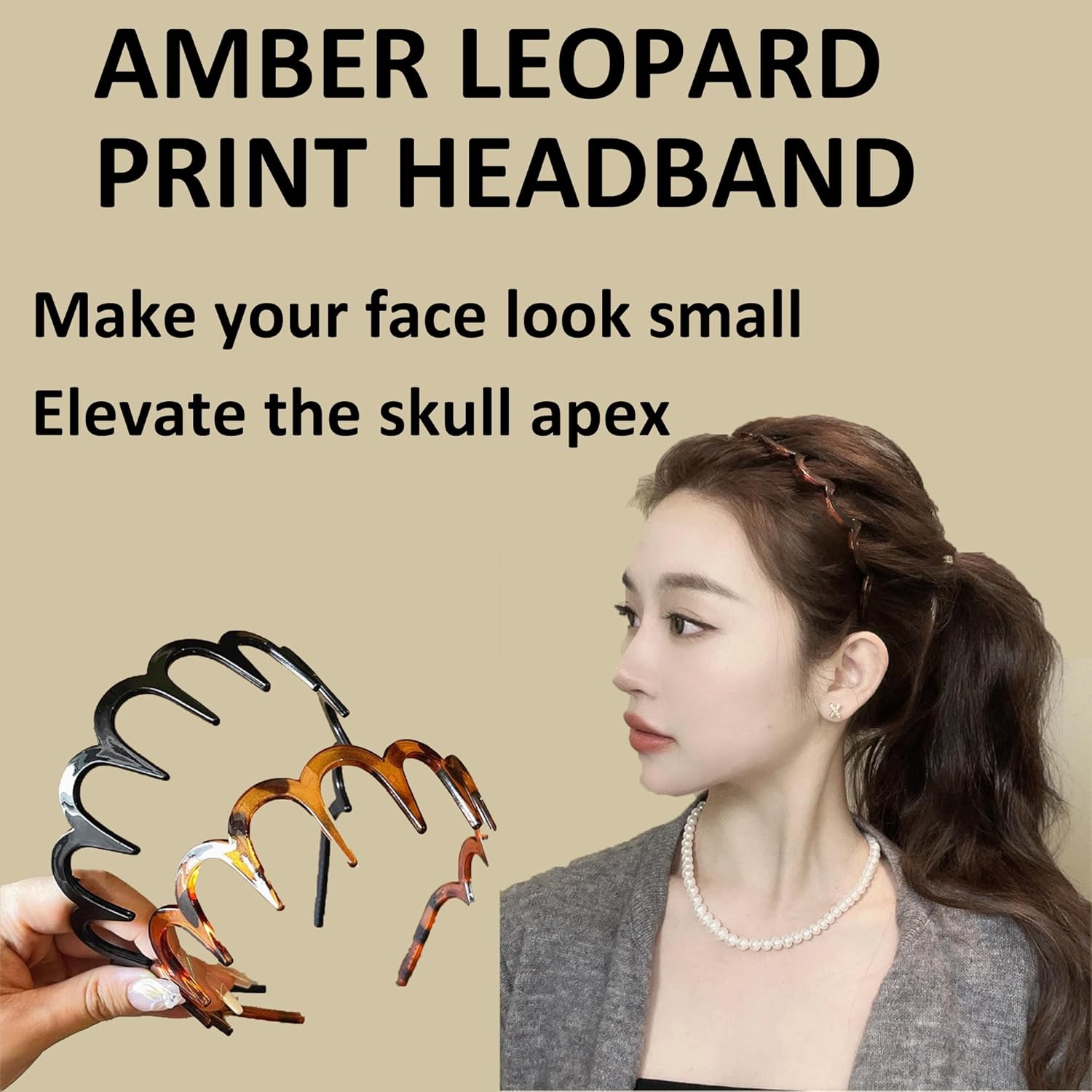 2026 New U Shape Fashion Tooth Hair Comb Headband, 3PCS High Cranium Headbands for Women's Hair, Reversible Korean Headbands with Teeth for Women Gifts for Teen Girls. - Image 5