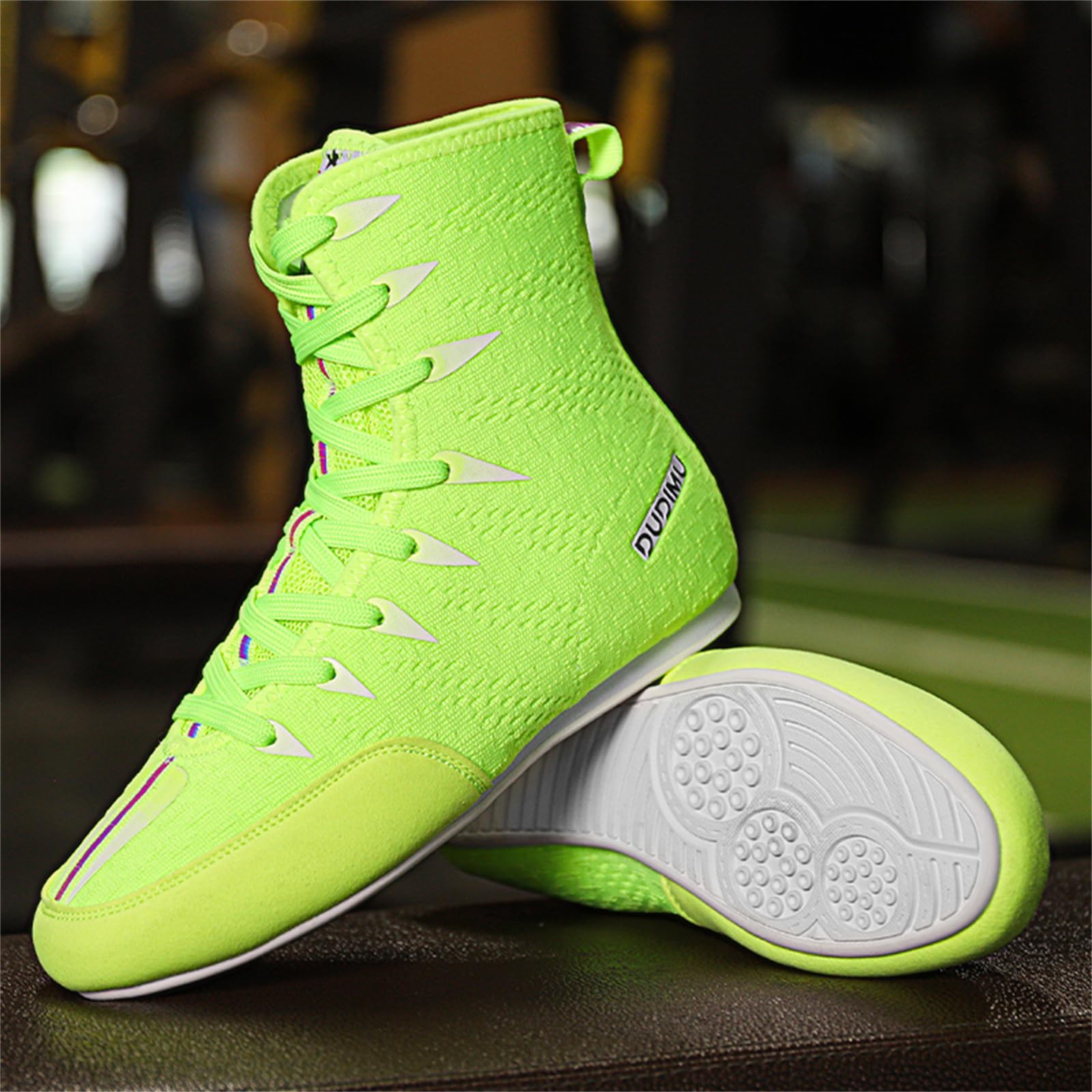 JiuQing Zapatos De Boxeo Niños Botas De Entrenamiento Físico para Interiores para Niños Y Niñas Transpirables Antideslizantes para Lucha Libre Sentadillas