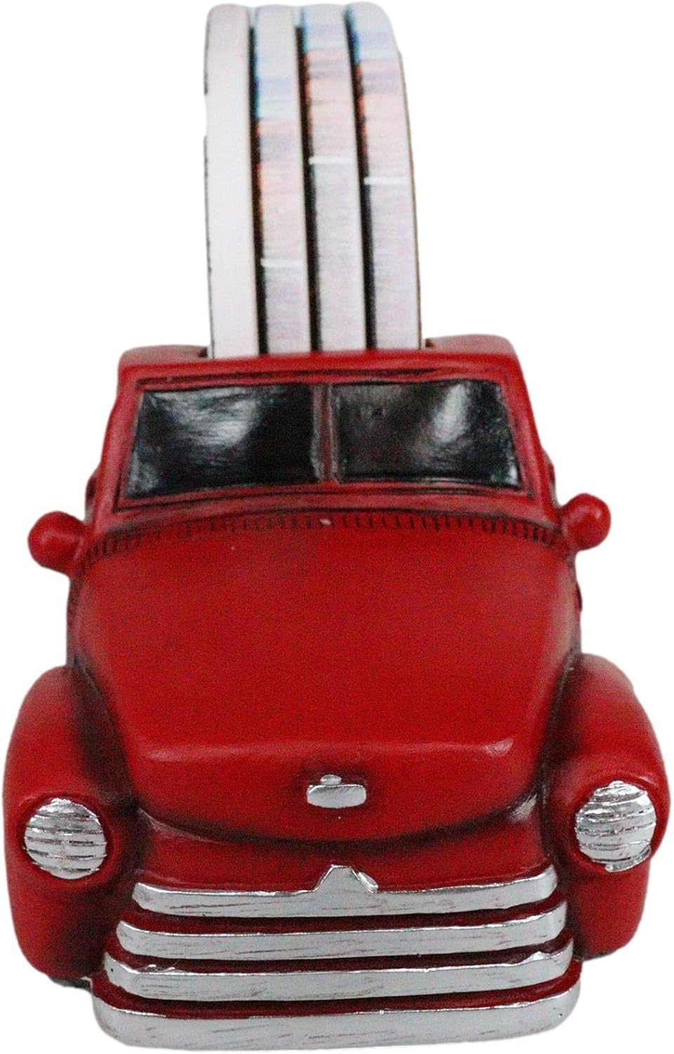 Ebros Vintage Classic Old Fashioned Red Pickup Truck Hauling Road Trip Route 66 Decal Coasters Figurine Set 6.5" Long Kitchen Table Bar Countertop Furniture Surface Protector Decorative Accent