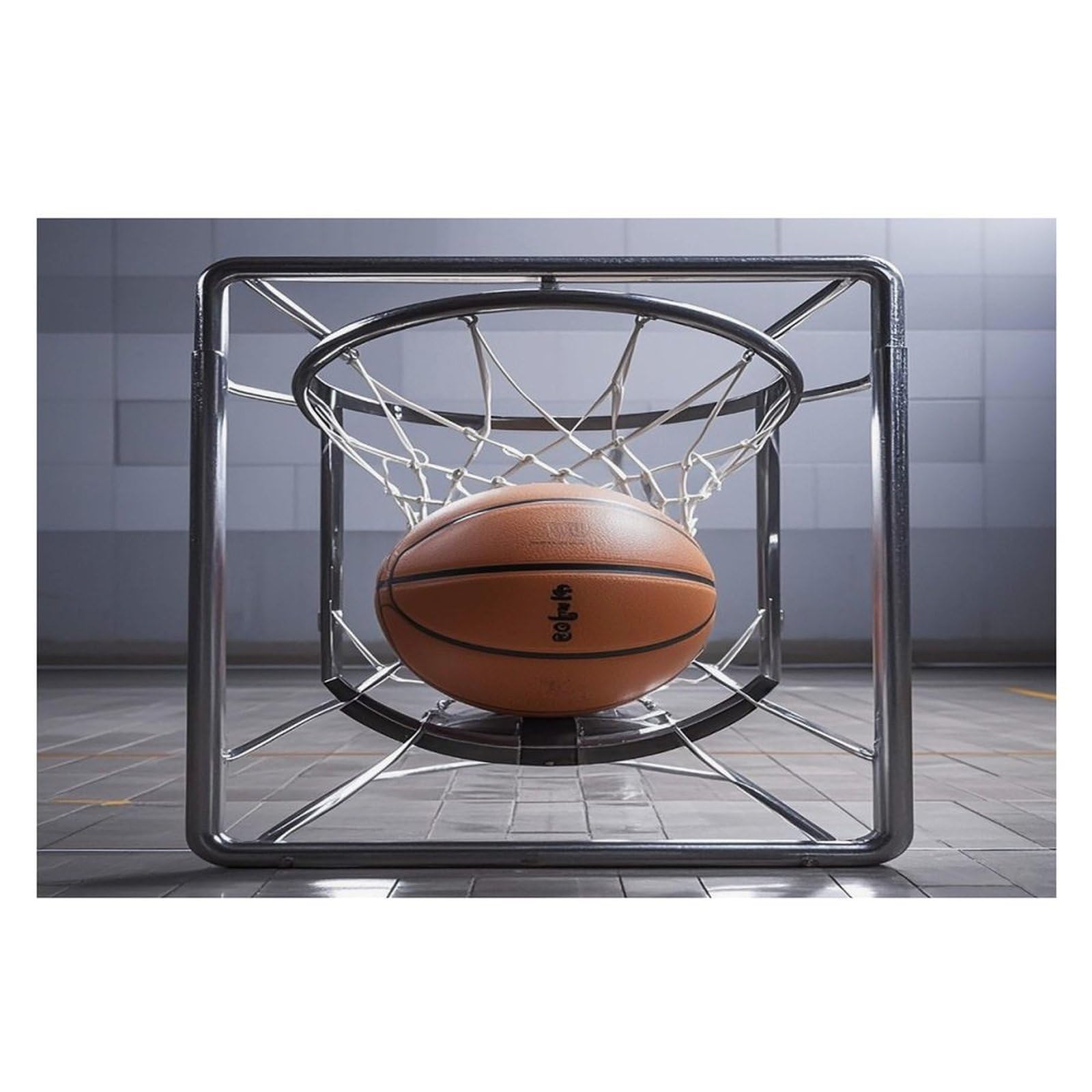 Basketball Placemats Flax Place Mats for Dining Table Rectangle Non-Slip Table Mats Heat Resistant Washable Placemat for Kitchen Home Decor Party Outdoor 12" X 18"