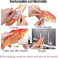 Vista 4 de juguetes de peluche interactivos de peces eléctricos en movimiento