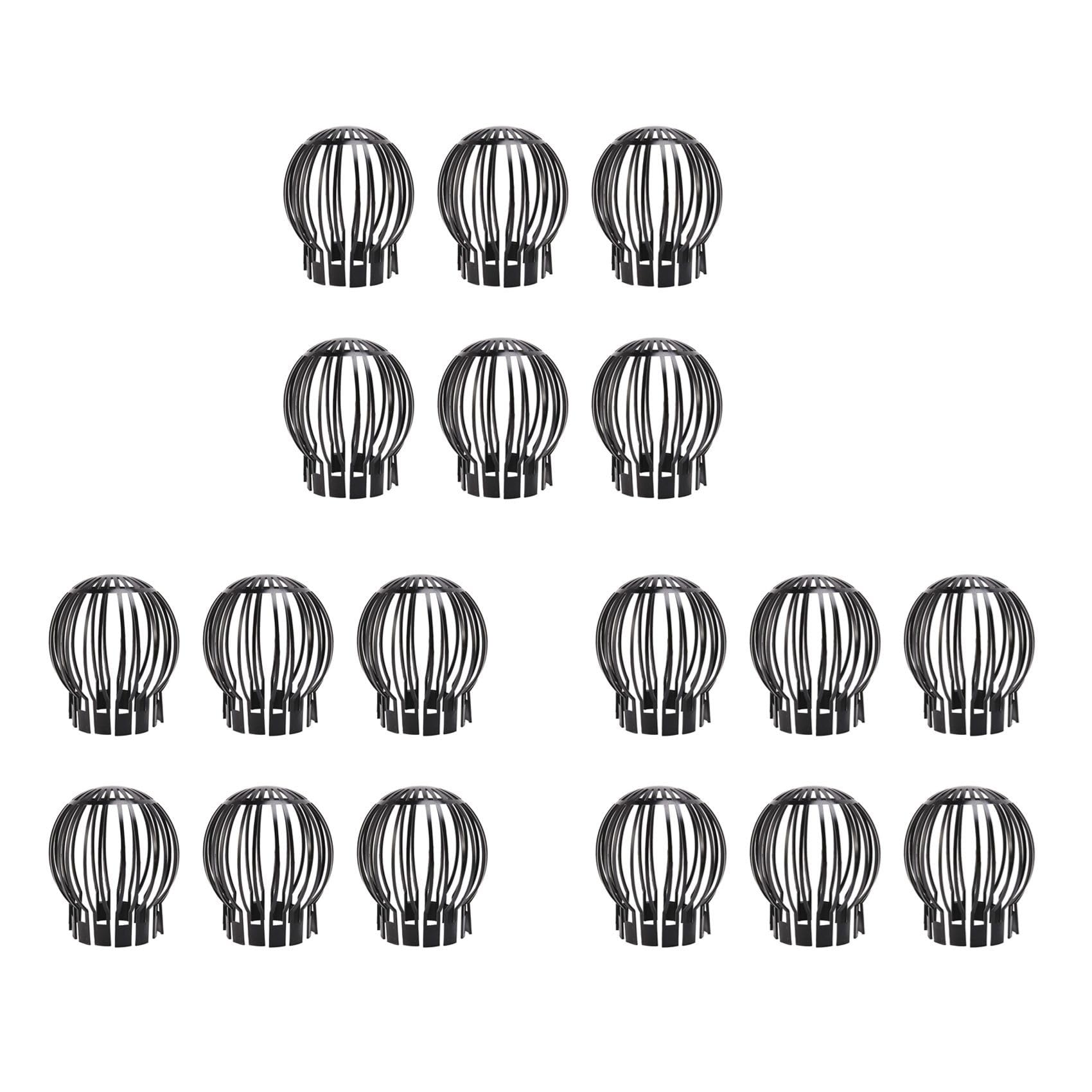 Hndhbfgrt 18PCS Gutter Guard Downspouts Filter Strainer Preventing Leaf Debris Branches Roof Moss From Clogging the Pipes