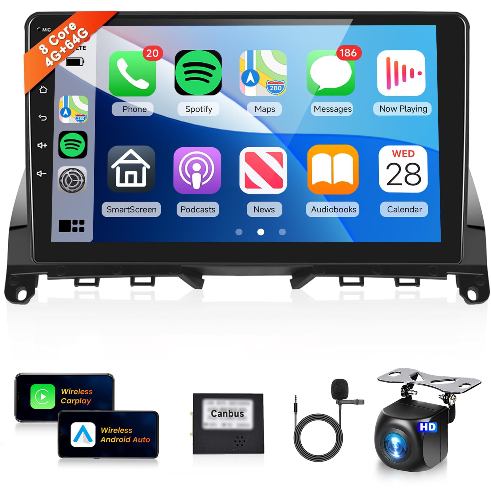 Amazon.com: 8 Core 4G+64G Car Stereo Radio for Mercedes Benz