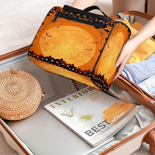 Miniatura 7 de The Halloween Design Toiletry Bag for Women Travel Makeup Organizer with Hanging Hook Traveling Cosmetic Bags for Toiletries Accessories