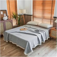 Nordic Tassel Cotton Gauze Towel Quilt Summer Pure Cotton Waffle Air Conditioning Blanket Office Blanket,Bedding