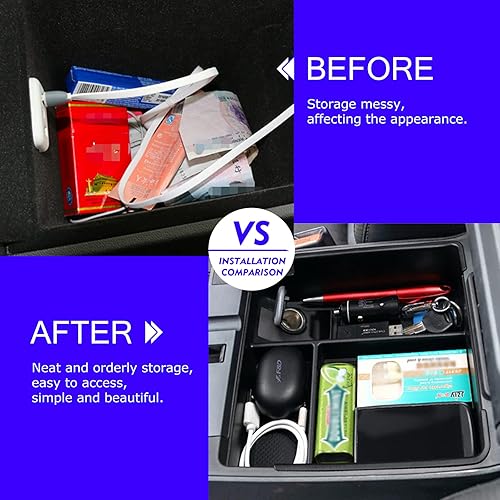 Miniatura 3 de Bandeja organizadora de consola central Frontier 2024 para Nissan Frontier 2022 2023 2024, bandeja de consola central, reposabrazos central, caja de
