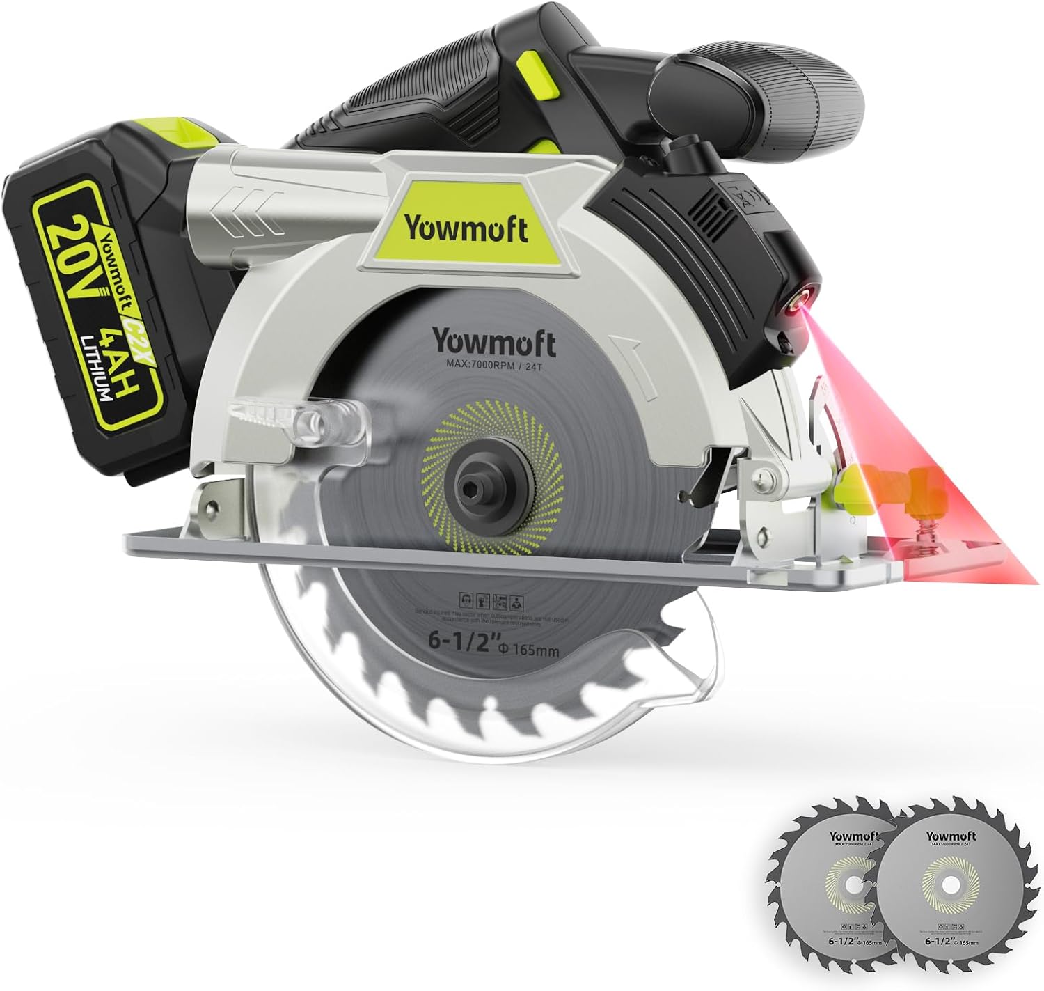 Cordless Circular Saw with extra 2 Saw Blade