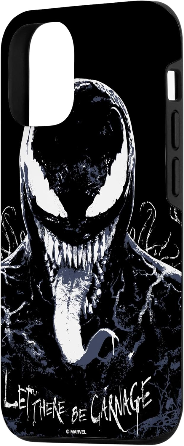 Marvel Venom: Let There Be Carnage Eddie Brock Black Case for iPhone 12/12 Pro