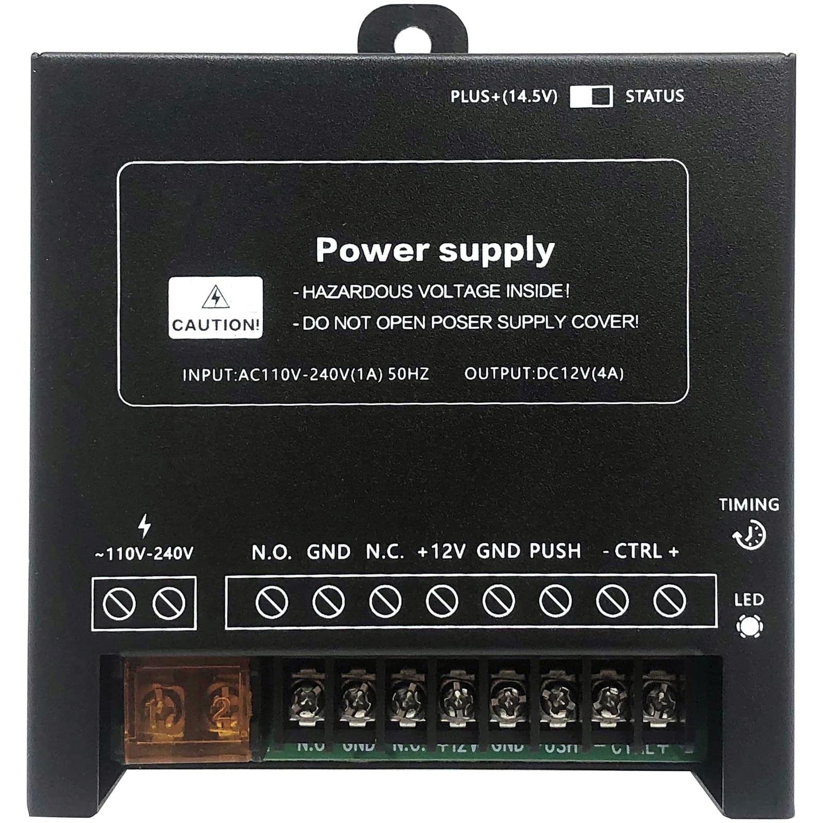 Kit de sistema de control de acceso con control remoto – Cerradura electromagnética a prueba de fallos de fuerza de sujeción de 1200 libras, teclado de metal, fuente de alimentación de 12 V, botón de