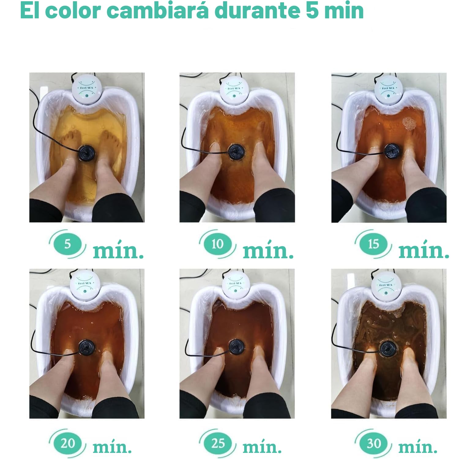 Ionic Foot Spa at Home Detox and Cleanse 2.0 Ionic Foot Spa, Máquina desintoxicante profesional para baño de pies iónico, spa para pies y masajeador con calentador, desintoxicante corporal