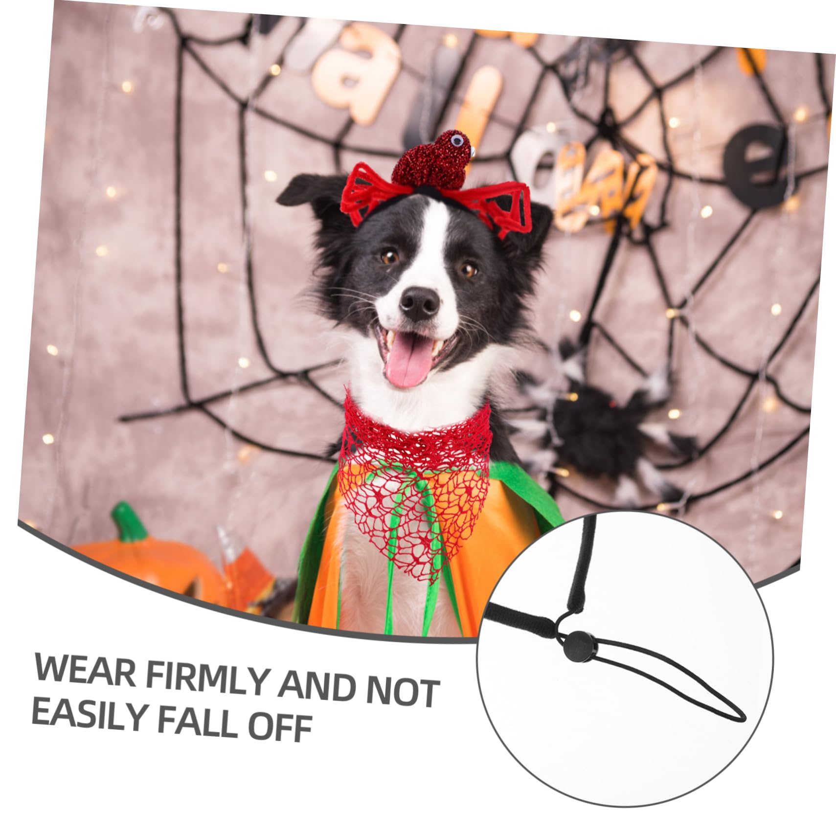 Hemobllo 2pièces Bandanas Halloween pour Chien Bandanas Araignée Triangulaires Accessoires Déguisement Fête Halloween Décorations Animal De Compagnie
