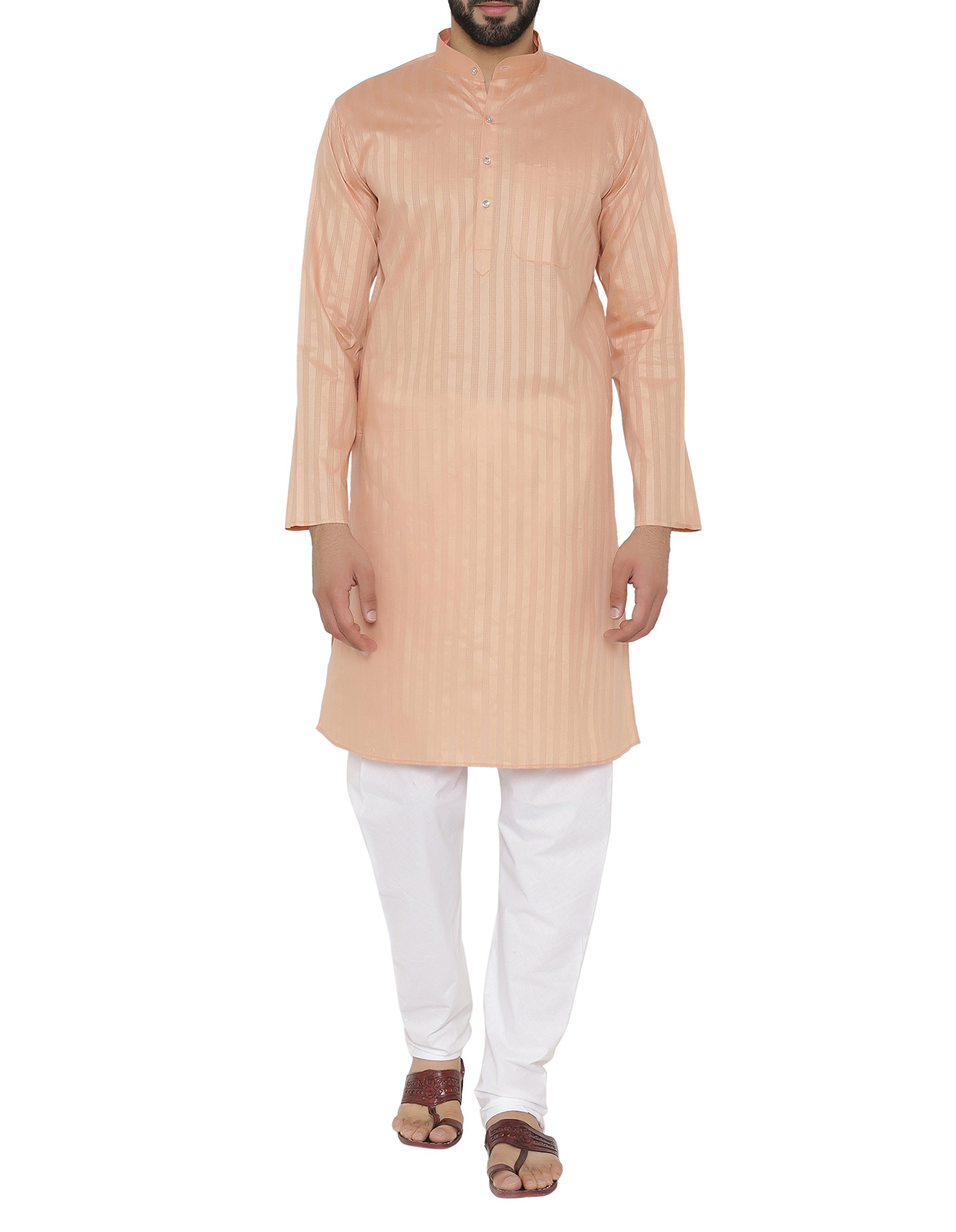 wintage Men's 100% Cotton Tailored Fit Party/Festive Indian Kurta Pajama Pyjama Sleep Sets-picture-39
