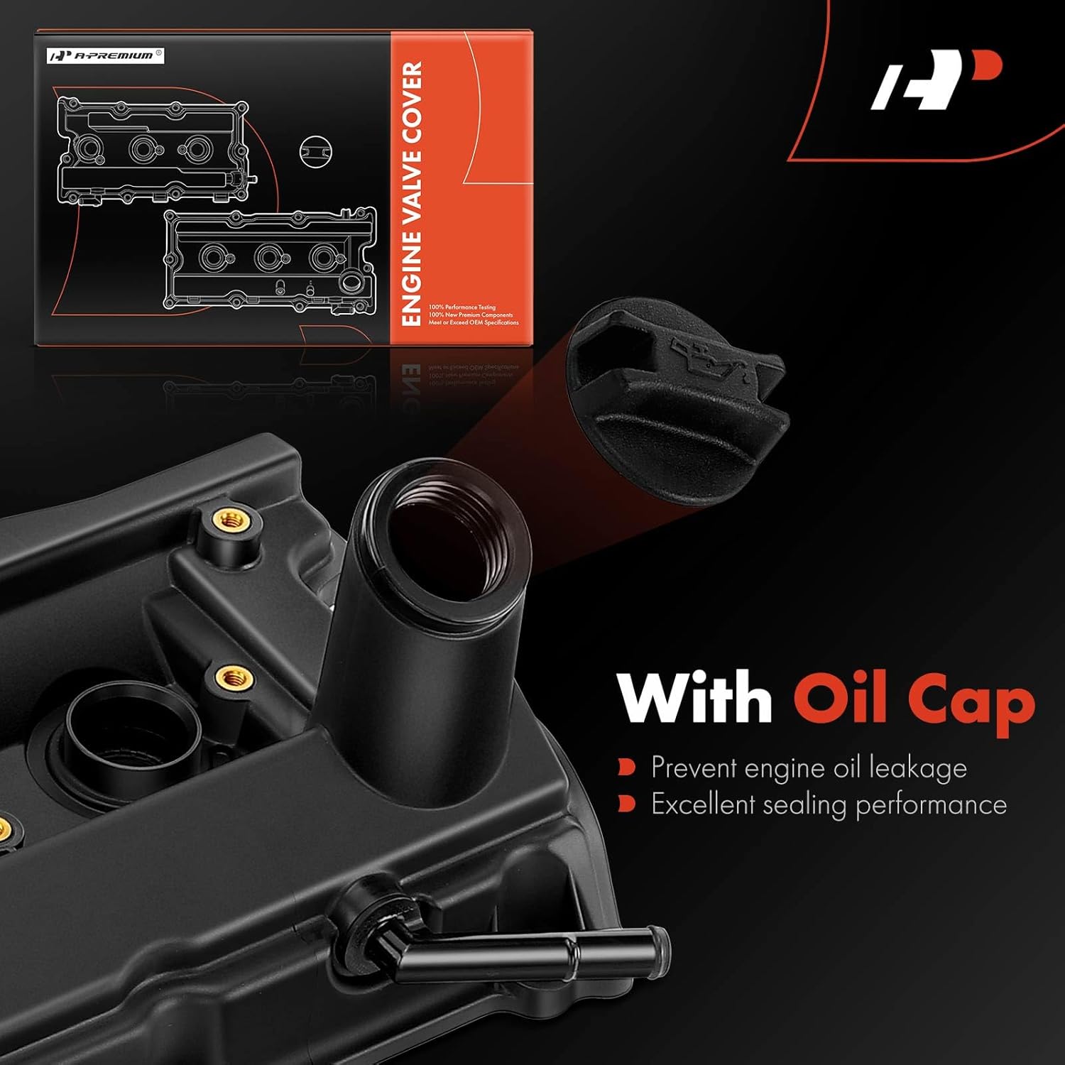 A-Premium Left and Right Engine Valve Cover Kit with Gasket & Bolts Compatible with Nissan 350Z 2003-2008 & Infiniti FX35 2003-2008, G35 2003-2007, M35 2006-2008, V6 3.5L VQ35DE