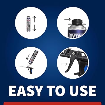 Precision Max Foam Spray Applicator Gun, PU Insulating Foam Applicator Gun for Precise Dispensing, Heavy-Duty Professional Foam Gun for Construction and Home Improvement (1 Pack)