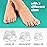 Welnove Hammertoe Corrector - Toe Straightener to Curled Toes, Broken toe, Bunion Corrector for Women and Men, Small*3 Pairs
