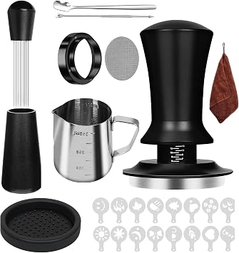 Coffee Tamper Set 58mm, Coffee Machine Accessories,Espresso Barista Set