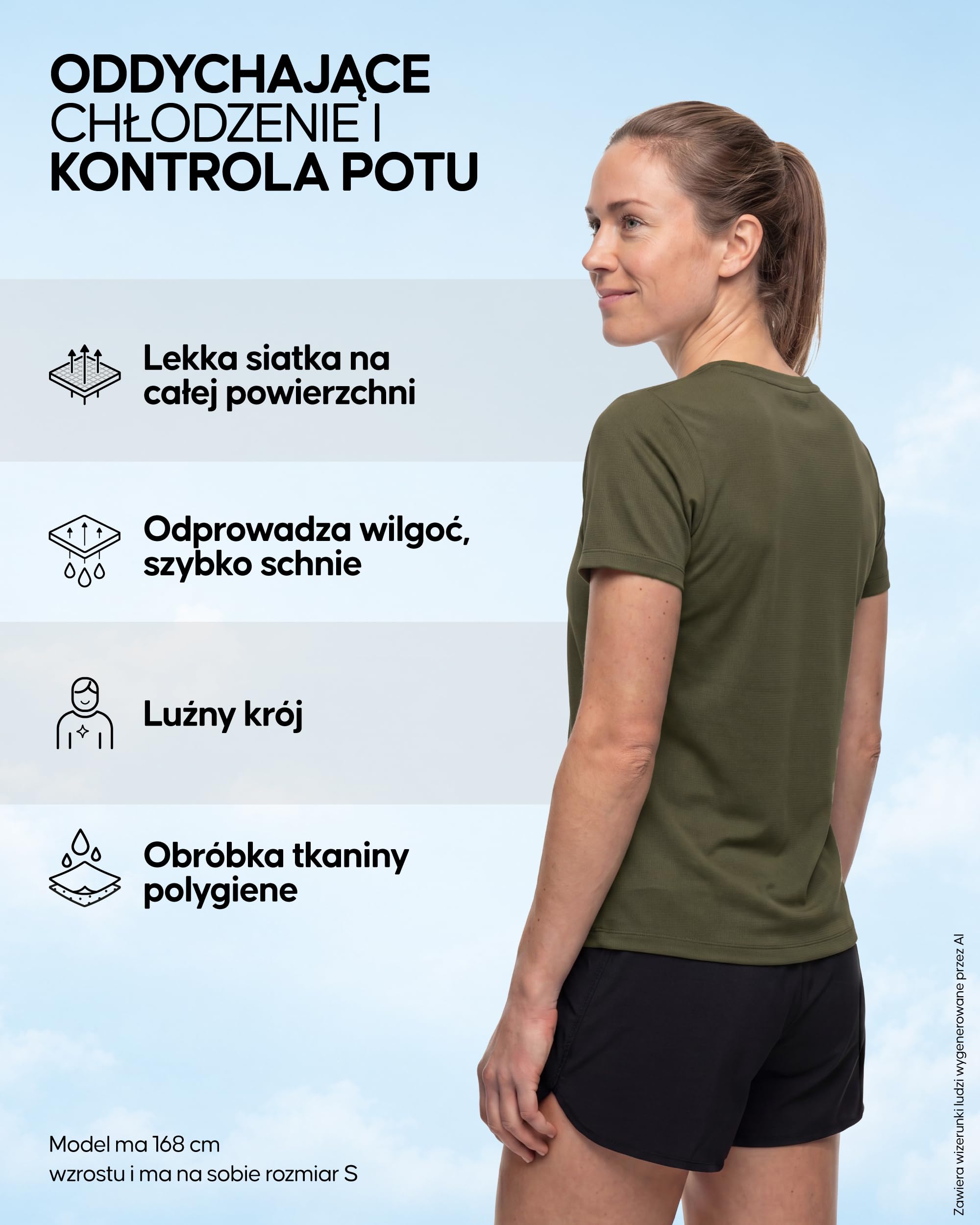 DANISH ENDURANCE Koszulka Sportowa Damska Z Siatki, Lekka, 1 lub 2-Pak | Lekka, oddychająca koszulka sportowa z siatki, odporna na zapachy, dla biegania, treningów i jogi