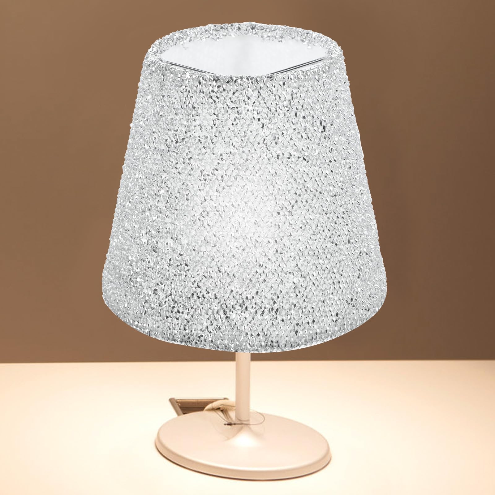 GARVALON Lampenschirme Kleiner Lampenschirm E14 Sockel Für Wohnzimmer Schlafzimmer Tischleuchte Stehleuchte Schreibtisch Dekoration 14 X 13 Cm