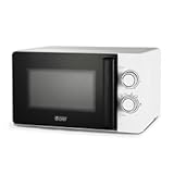 Small Microwave 0&period;7 Cu&period; Ft&period; Countertop Microwave with Mechanical Control&comma; White Microwave with 6 Power Levels&comma; Outstanding Portable Microwave with Convenient Pull Handle