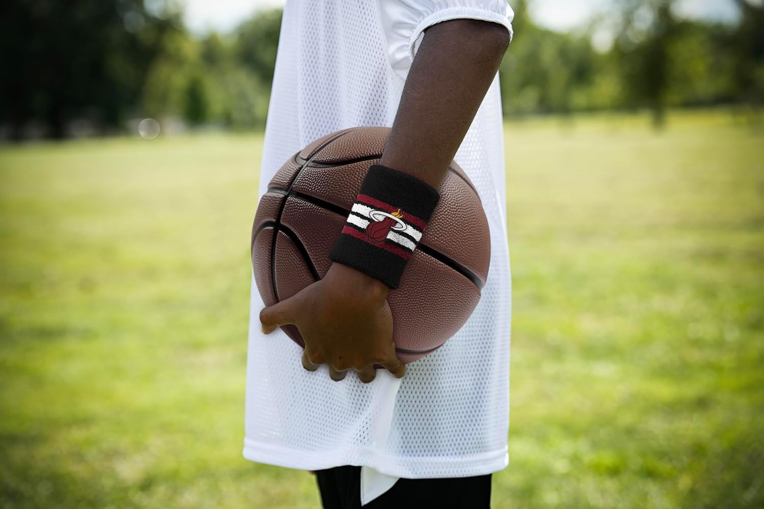For Bare Feet NBA Officially Licensed Team Logo Headband & Wristband Combo Pack Team Color OSFM