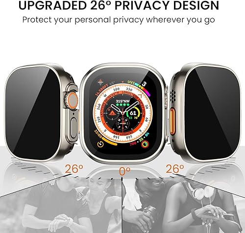 Vista 51 de Tensea Funda protectora de pantalla impermeable para Apple Watch (2 en 1) para Apple Watch, serie SE 6, 5, 4, 1.732 in, iWatch PC, película