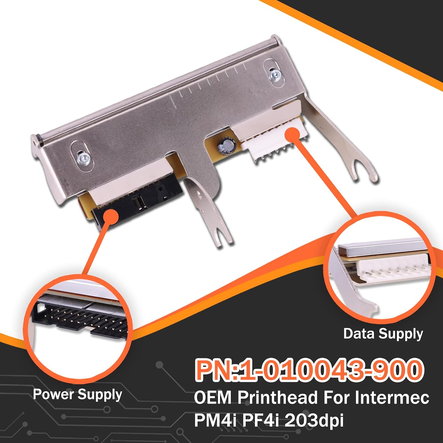 New Print Head 203dpi Thermal Printhead for Intermec PM4i/PF4i - OEM Replacement (Part No. 1-010043-900)