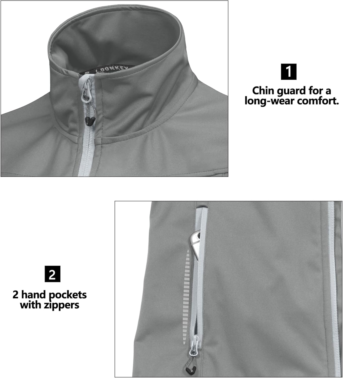 Little Donkey Andy Women's Lightweight Softshell Vest, Windproof Sleeveless Jacket for Running Hiking Travel - Image 7